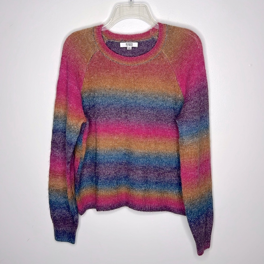 BB Dakota by Steve Madden Sweater Wool Blend Pink Purple Size L